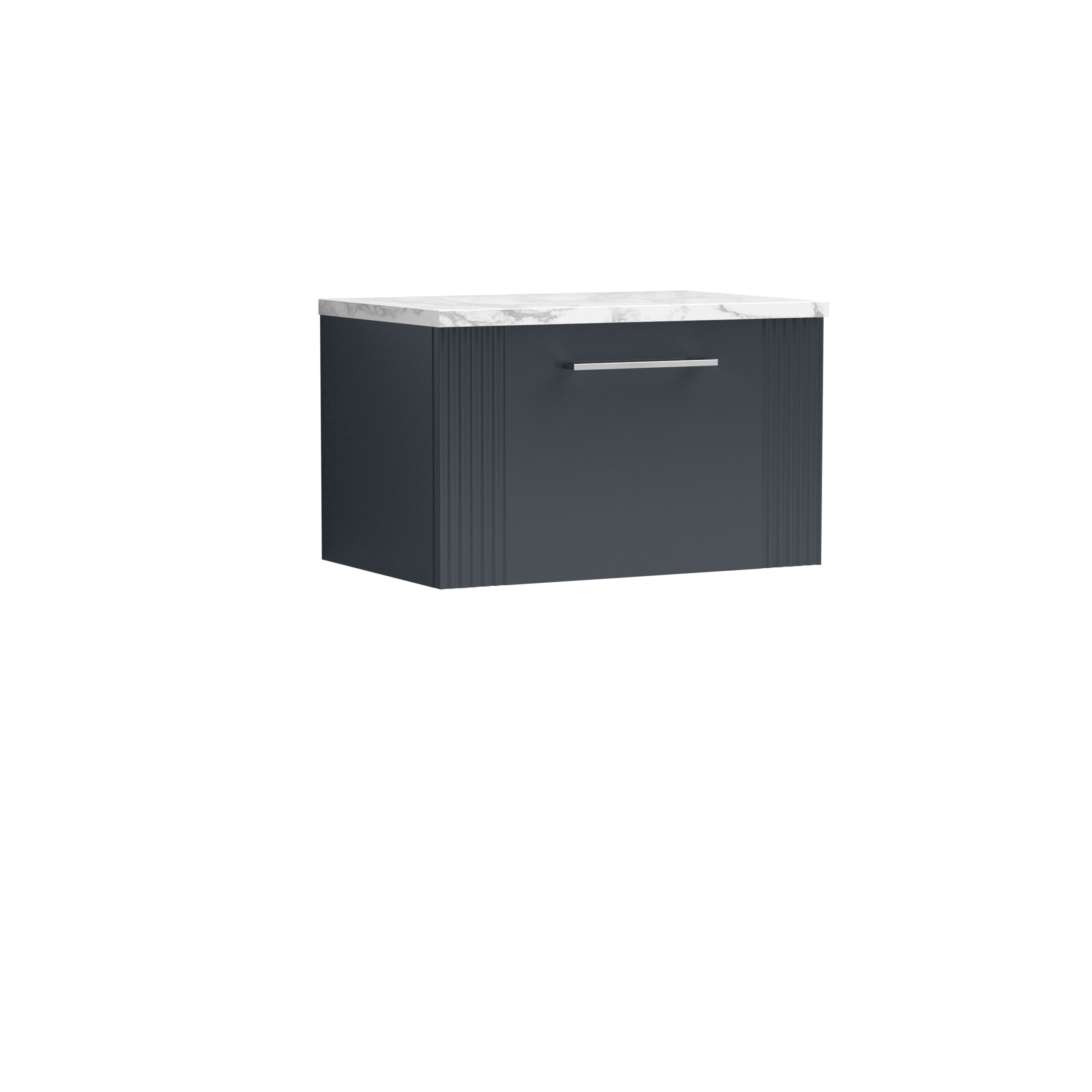 Nuie 600 Wall Hung Single Drawer Vanity & Laminate Worktop DPF1494LCM