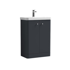 Nuie 600mm Floor Standing 2 Door Unit & Basin COR1406