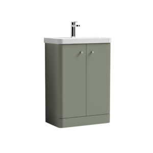 Nuie 600mm Floor Standing 2 Door Unit & Basin COR806