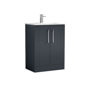 Nuie 600mm Floor Standing 2 Door Vanity & Basin 2 DPF1425B