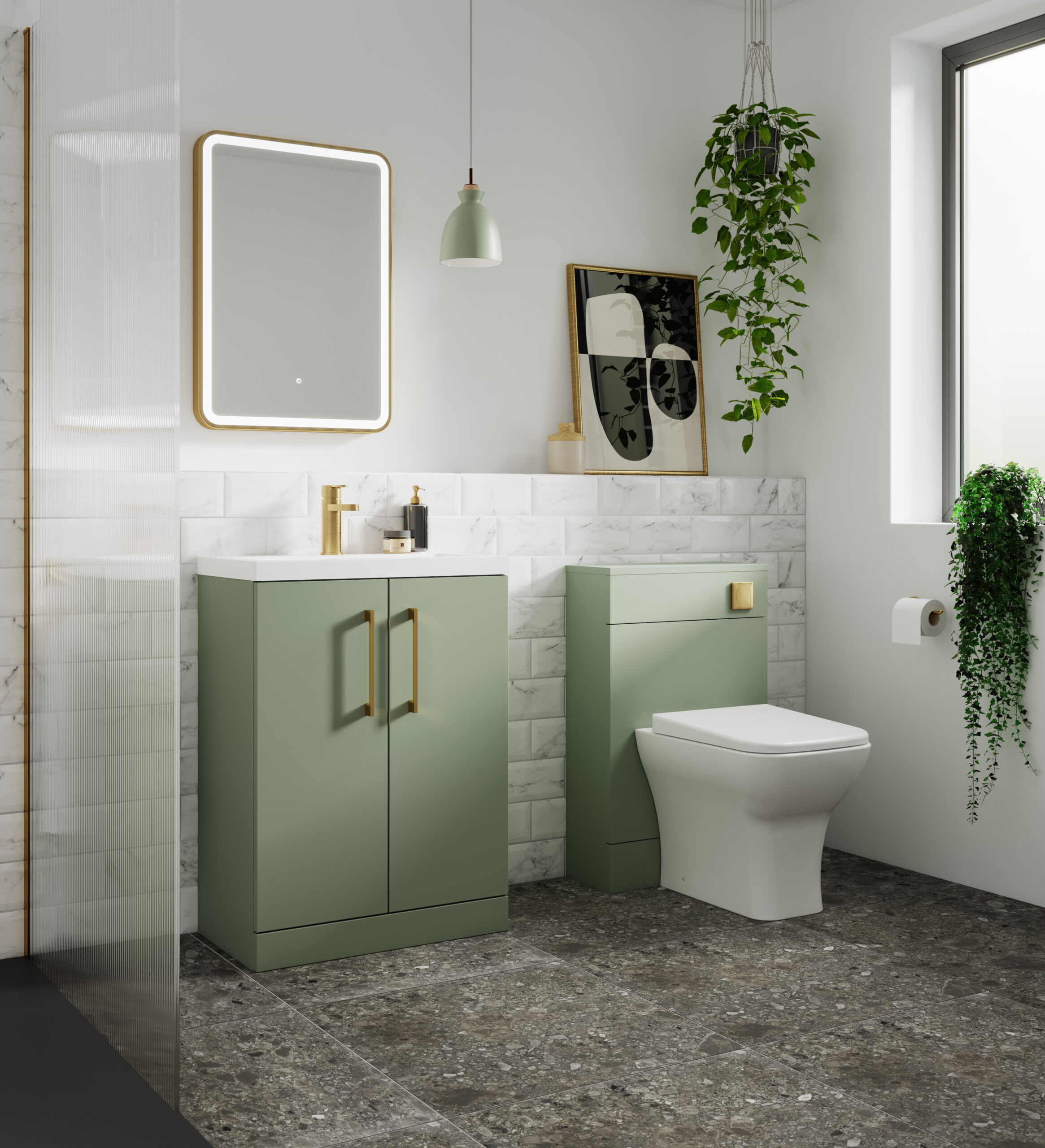 Nuie 600mm Floor Standing 2 Door Vanity & Basin 3 ARN803D