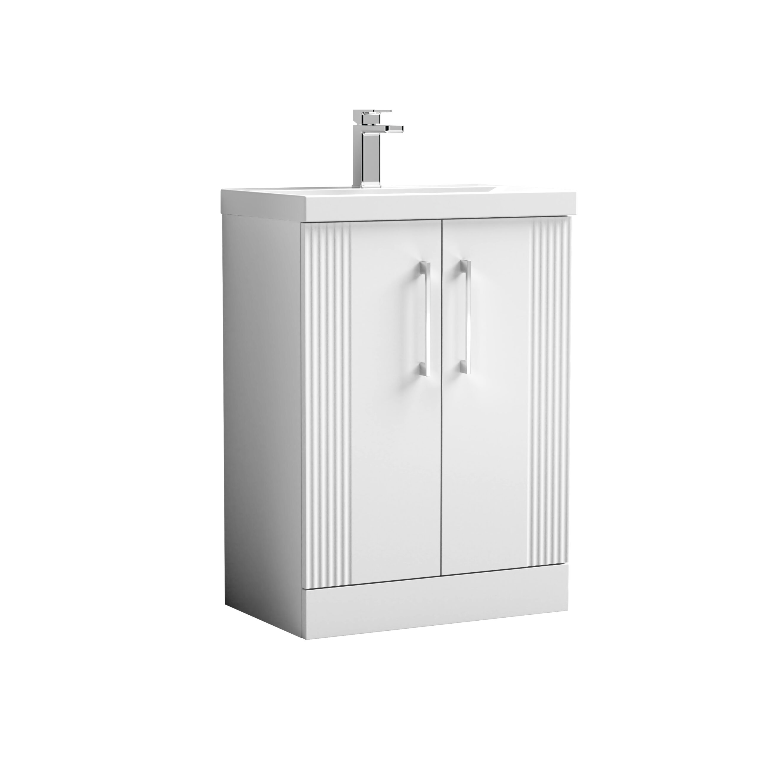Nuie 600mm Floor Standing 2 Door Vanity & Basin 3 DPF125D