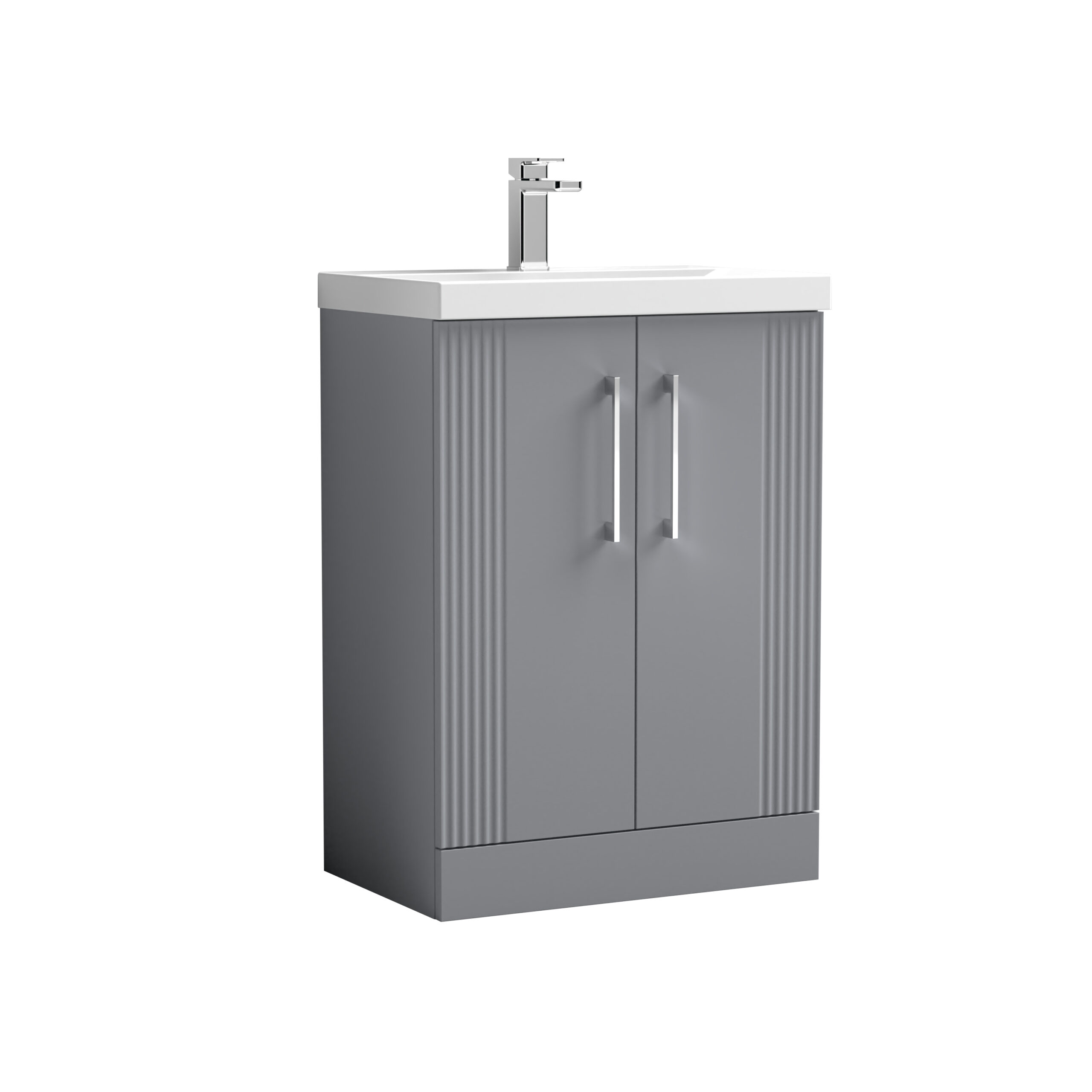 Nuie 600mm Floor Standing 2 Door Vanity & Basin 3 DPF225D
