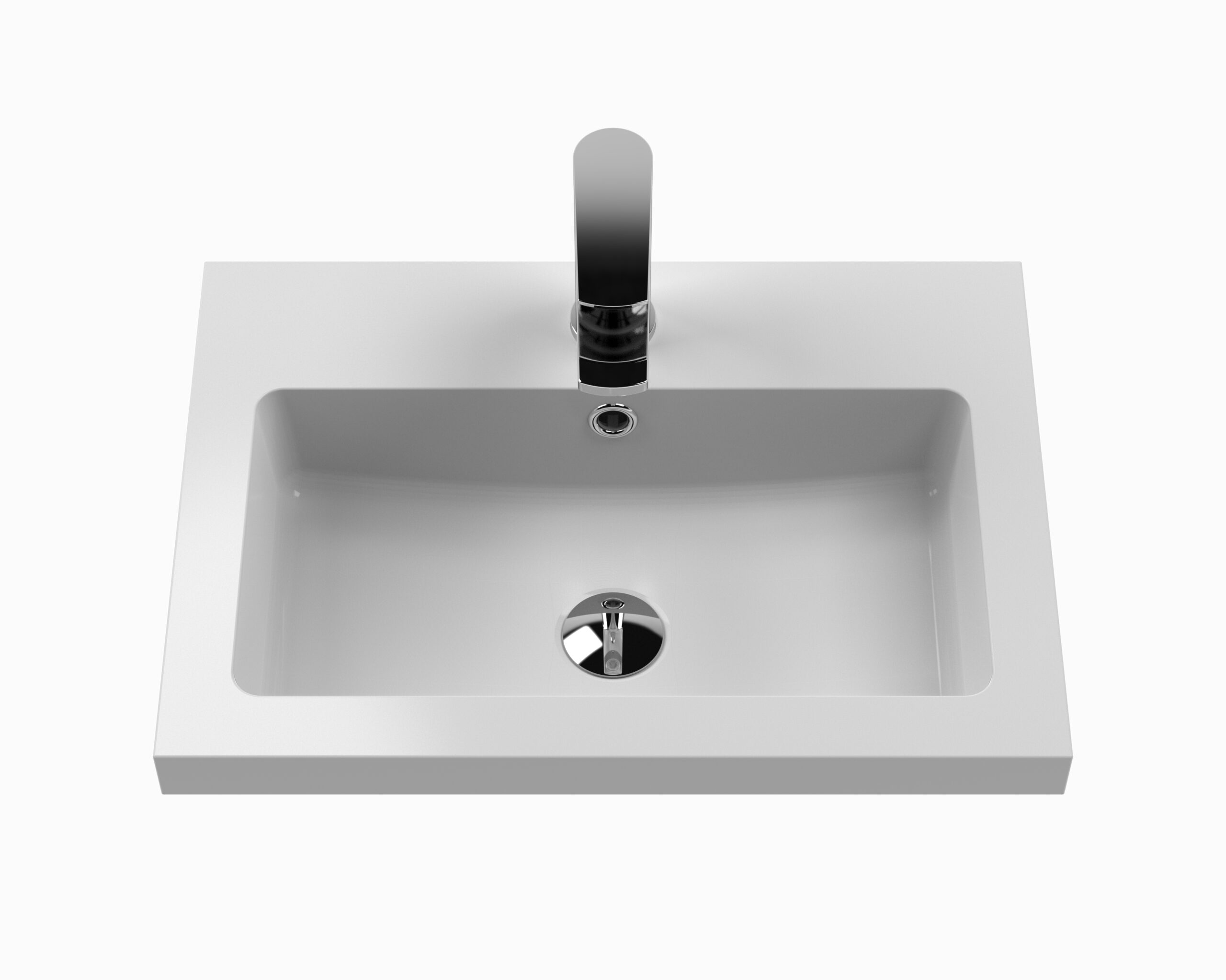 Nuie 600mm Floor Standing 2-Door Vanity & Polymarble Basin PAL031 - Image 2
