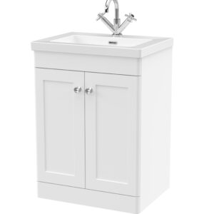 Nuie 600mm Floor Standing 2-Door Vanity with Basin - 1 Tap Hole CLC125L