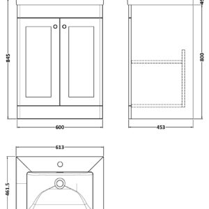 Nuie-600mm-Floor-Standing-2-Door-Vanity-with-Basin-1-Tap-Hole-CLC1425L-3