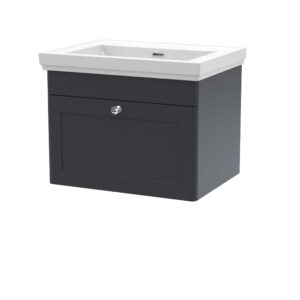 Nuie 600mm Wall Hung 1 Drawer Vanity & Basin 0TH CLC1494H