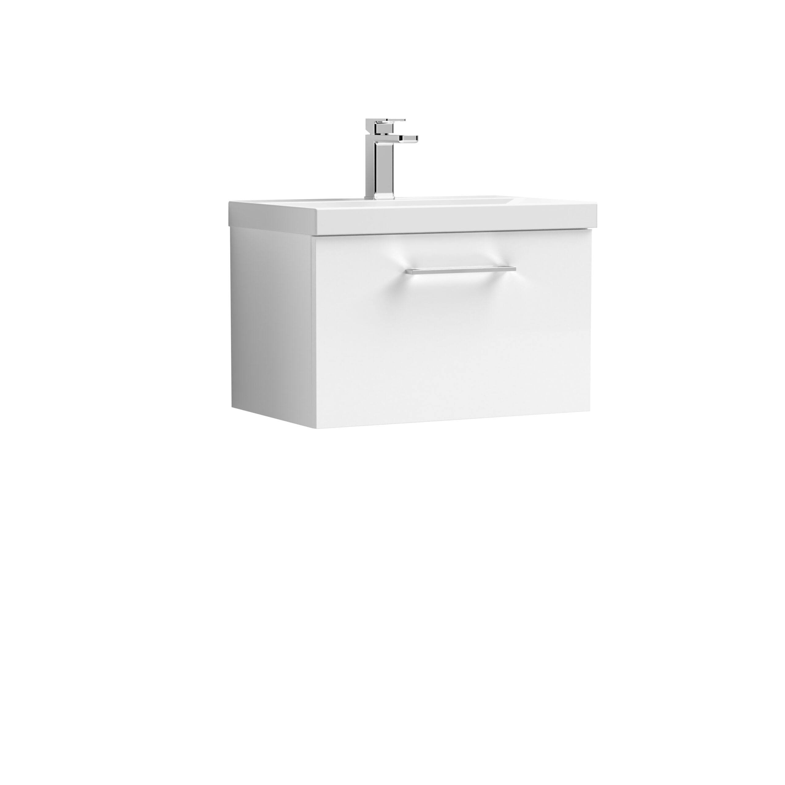 Nuie 600mm Wall Hung 1 Drawer Vanity & Basin 4 ARN622G