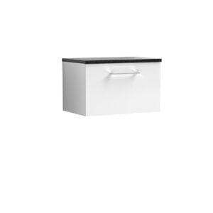 Nuie 600mm Wall Hung 1 Drawer Vanity & Laminate Top ARN122LSB