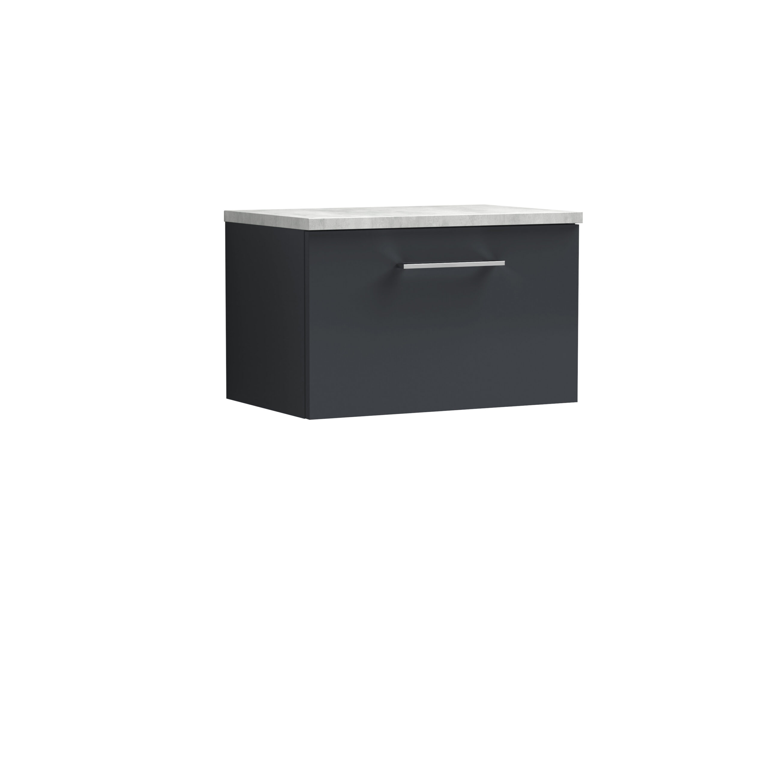 Nuie 600mm Wall Hung 1 Drawer Vanity & Laminate Top ARN1422LBG