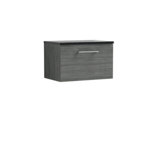 Nuie 600mm Wall Hung 1 Drawer Vanity & Laminate Top ARN522LSB