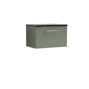 Nuie 600mm Wall Hung 1 Drawer Vanity & Laminate Top ARN822LSB