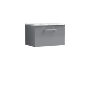 Nuie 600mm Wall Hung 1-Drawer Vanity & Laminate Worktop ARN2222LCM
