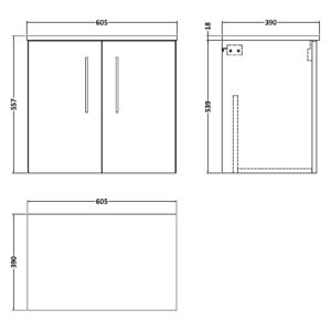 Nuie-600mm-Wall-Hung-2-Door-Vanity-Worktop-ARN2223W-3