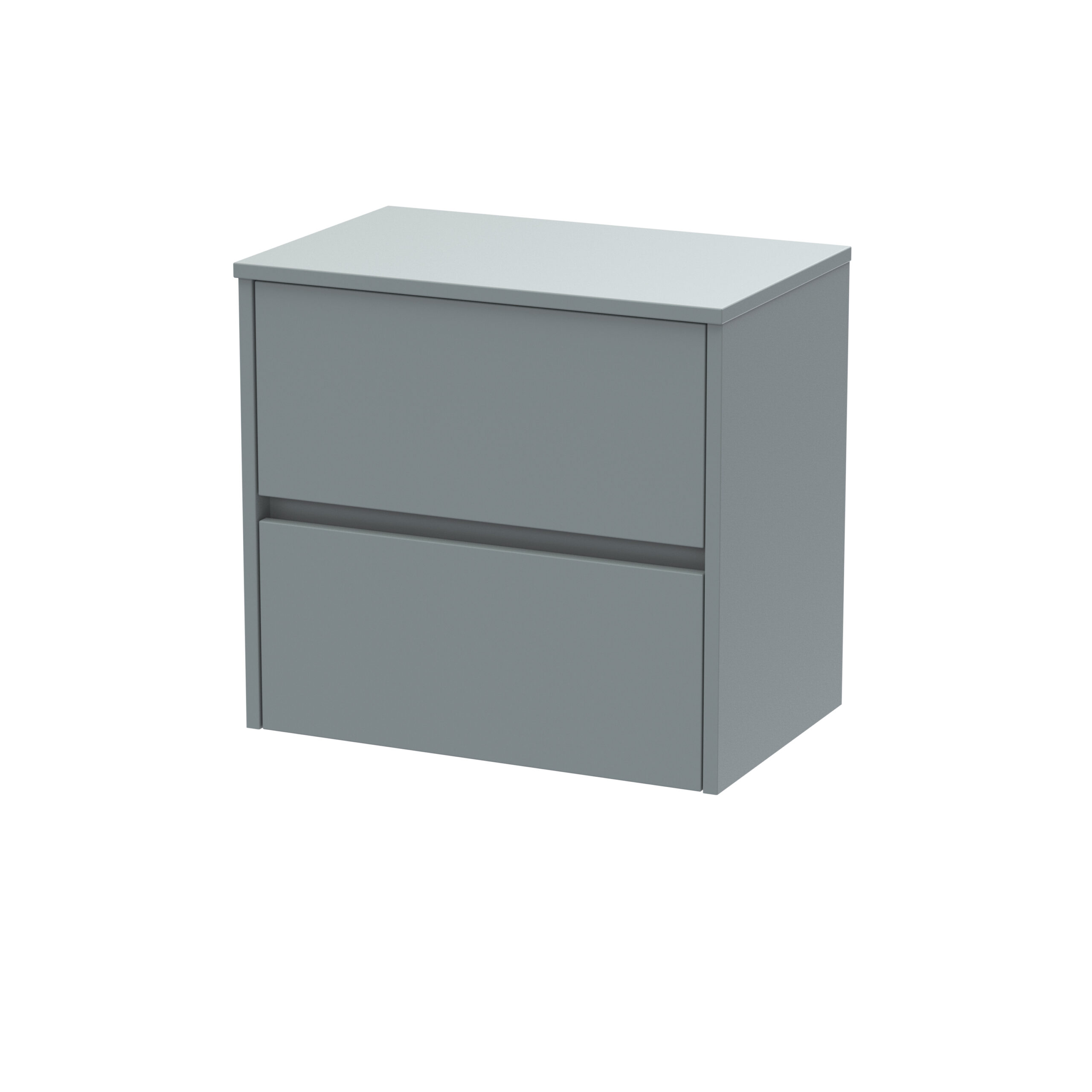 Nuie 600mm Wall Hung 2 Drawer Unit & Worktop HAV2304W