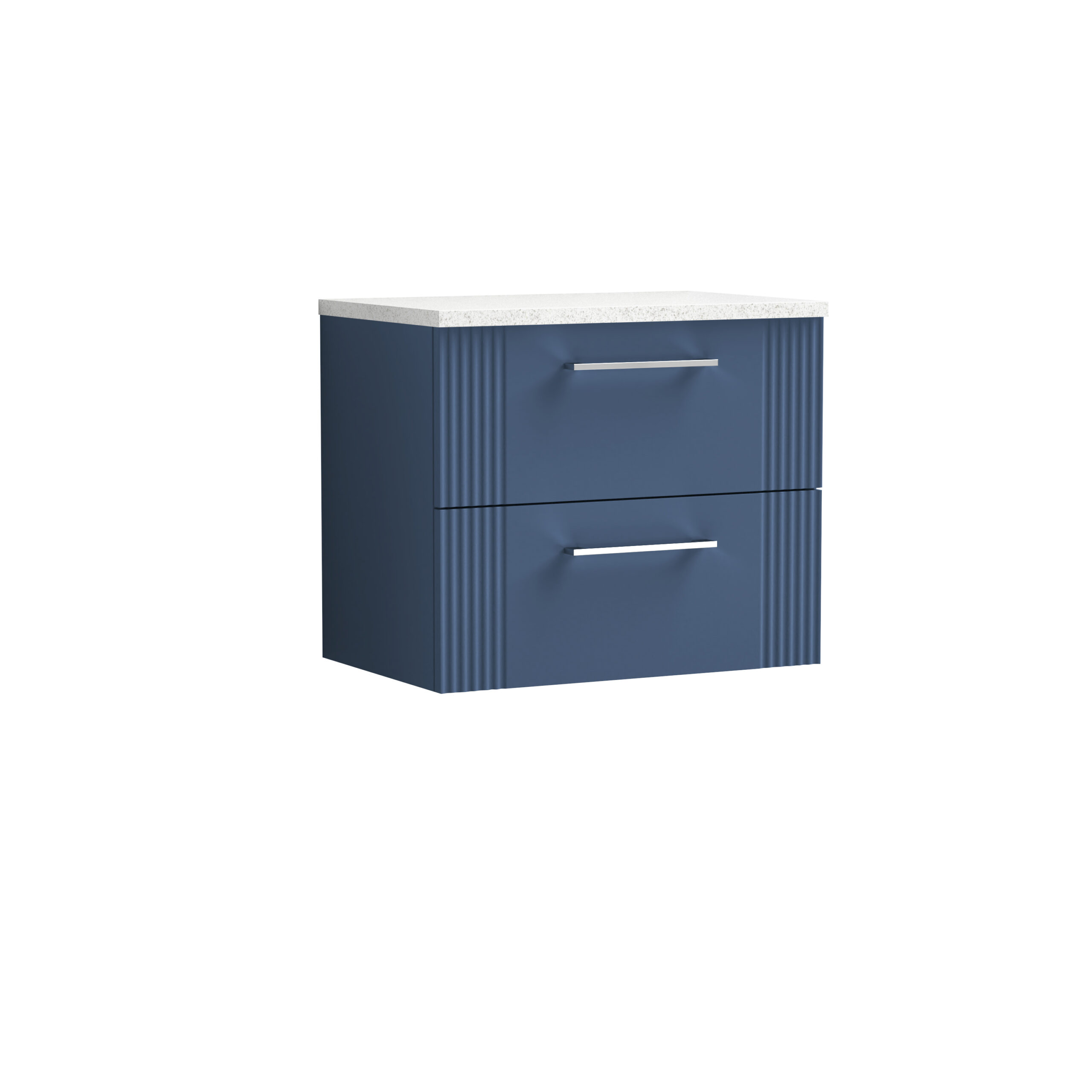 Nuie 600mm Wall Hung 2 Drawer Vanity & Laminate Top DPF393LSW