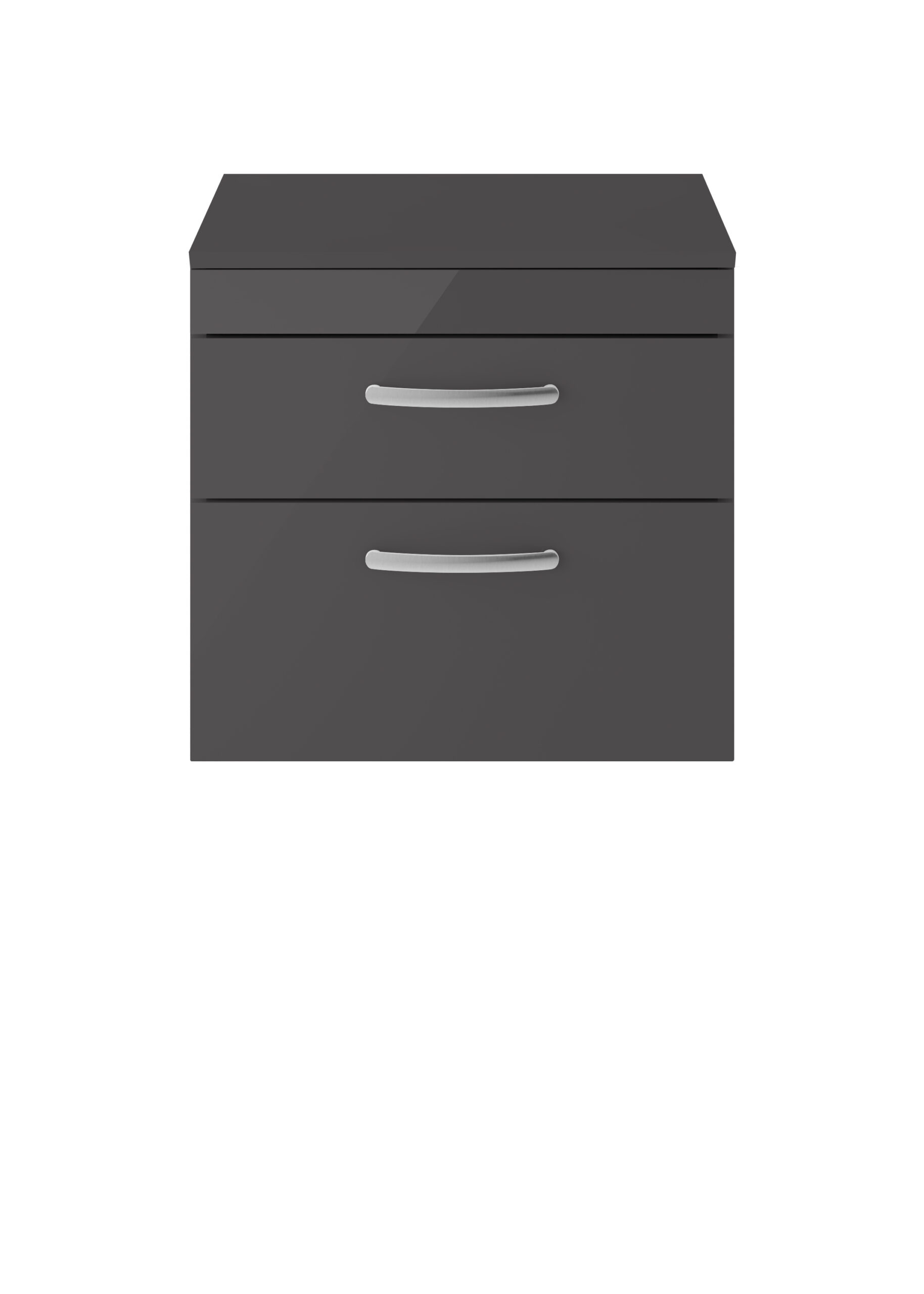 Nuie 600mm Wall Hung Cabinet With Worktop ATH078W