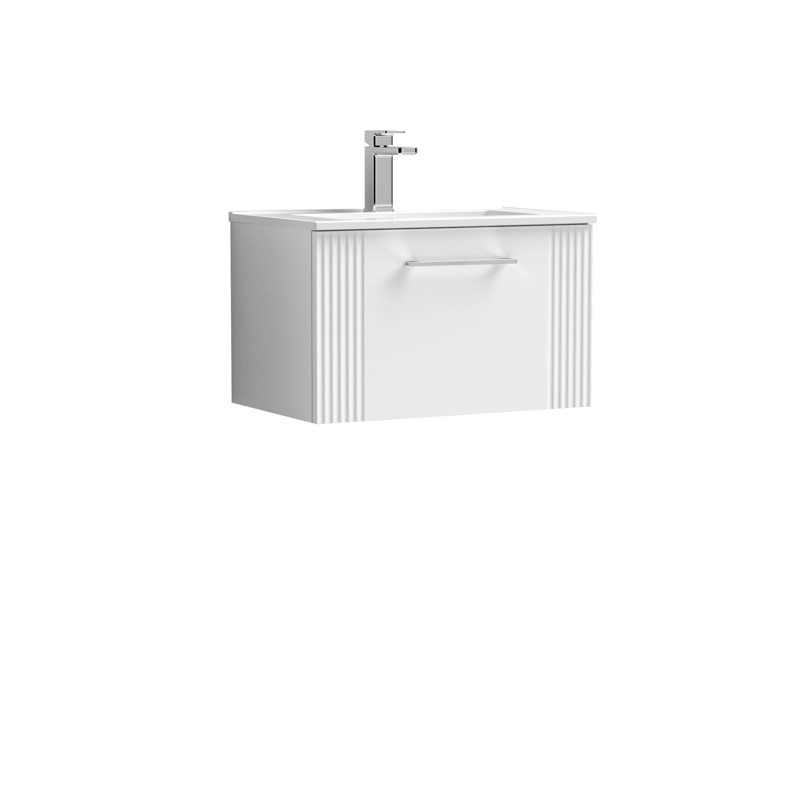 Nuie 600mm Wall Hung Single Drawer Vanity & Basin 2 DPF194B