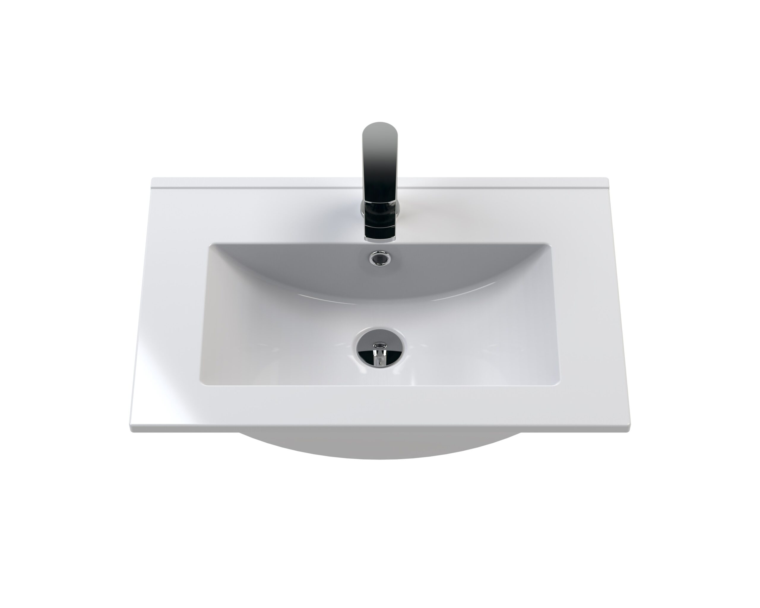 Nuie 600mm Wall Hung Single Drawer Vanity & Basin 2 DPF394B - Image 2