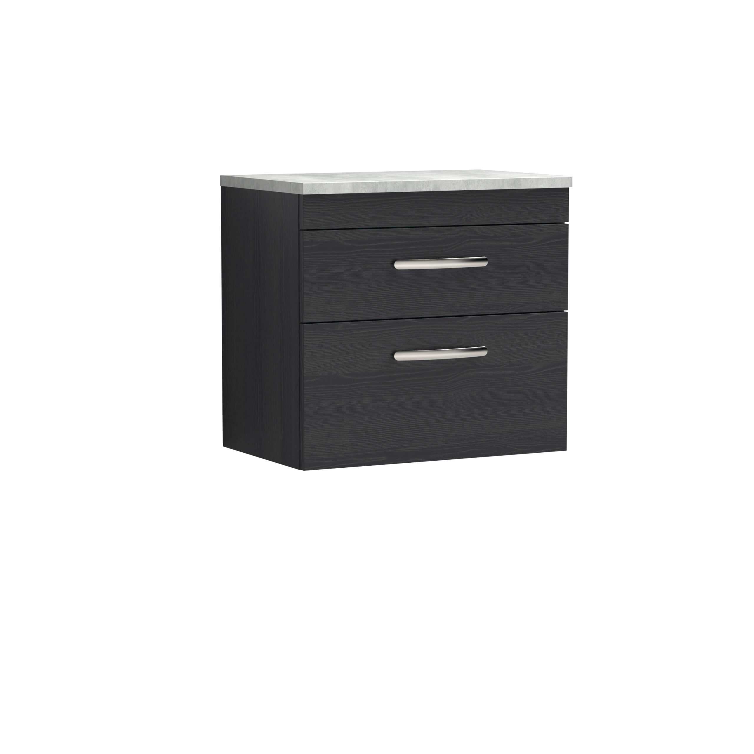 Nuie 600mm Wall Hung Vanity With Grey Worktop ATH047LBG