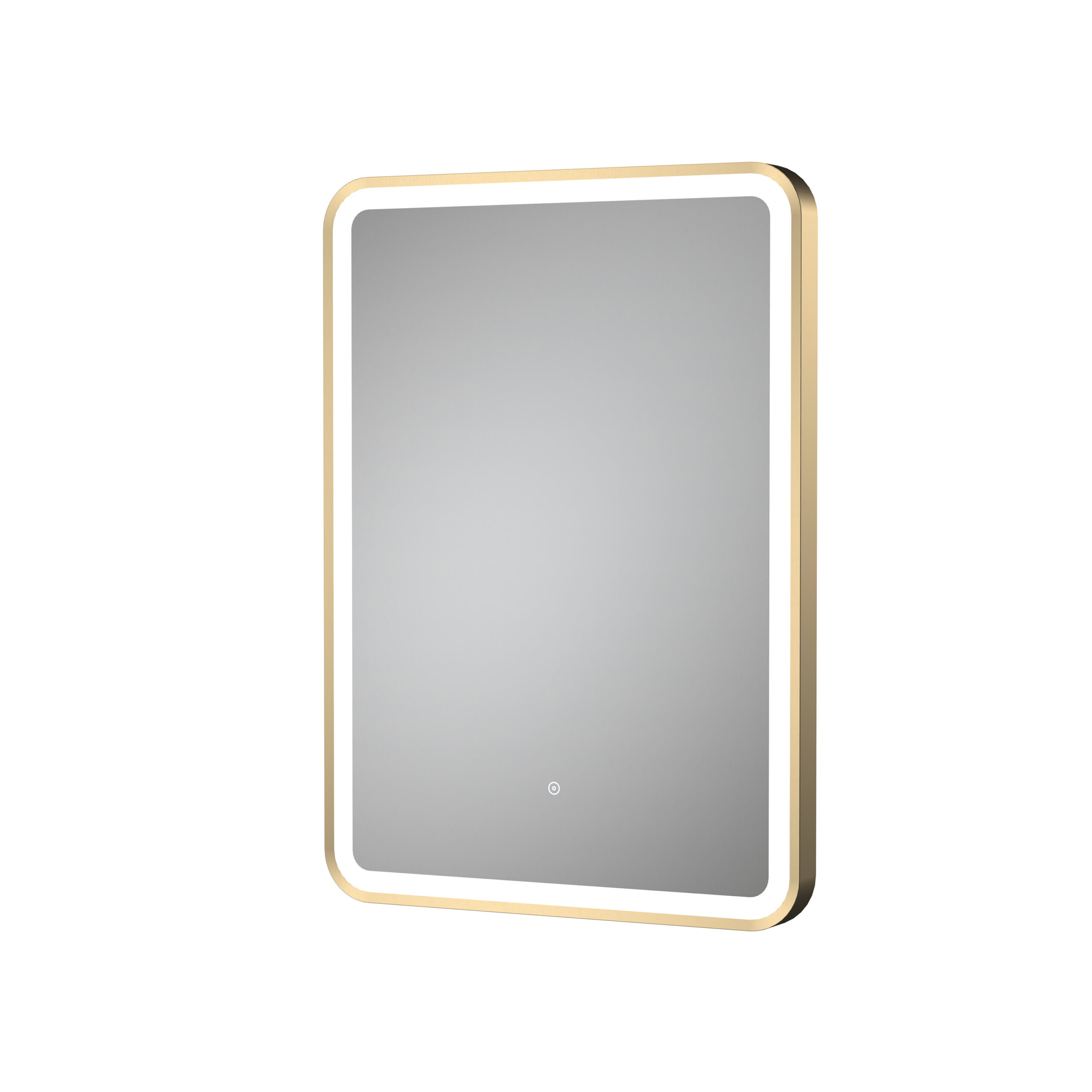 Nuie 700 x 500 Brushed Brass Framed Mirror LQ702
