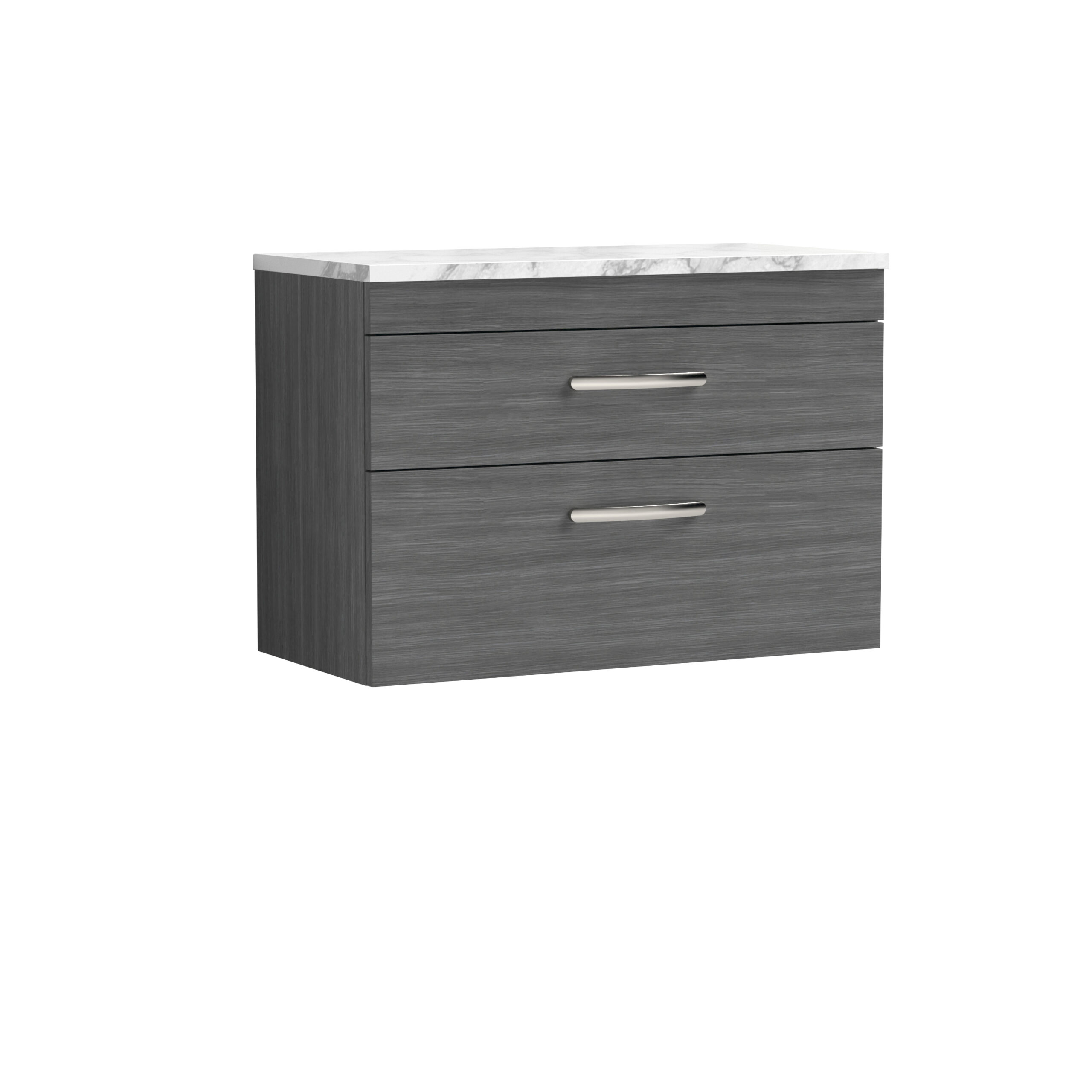 Nuie 800 Wall Hung 2-Drawer Unit & Laminate Worktop ATH067LCM