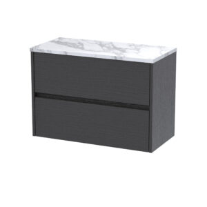 Nuie 800 Wall Hung 2-Drawer Unit & Laminate Worktop HAV2206LCM