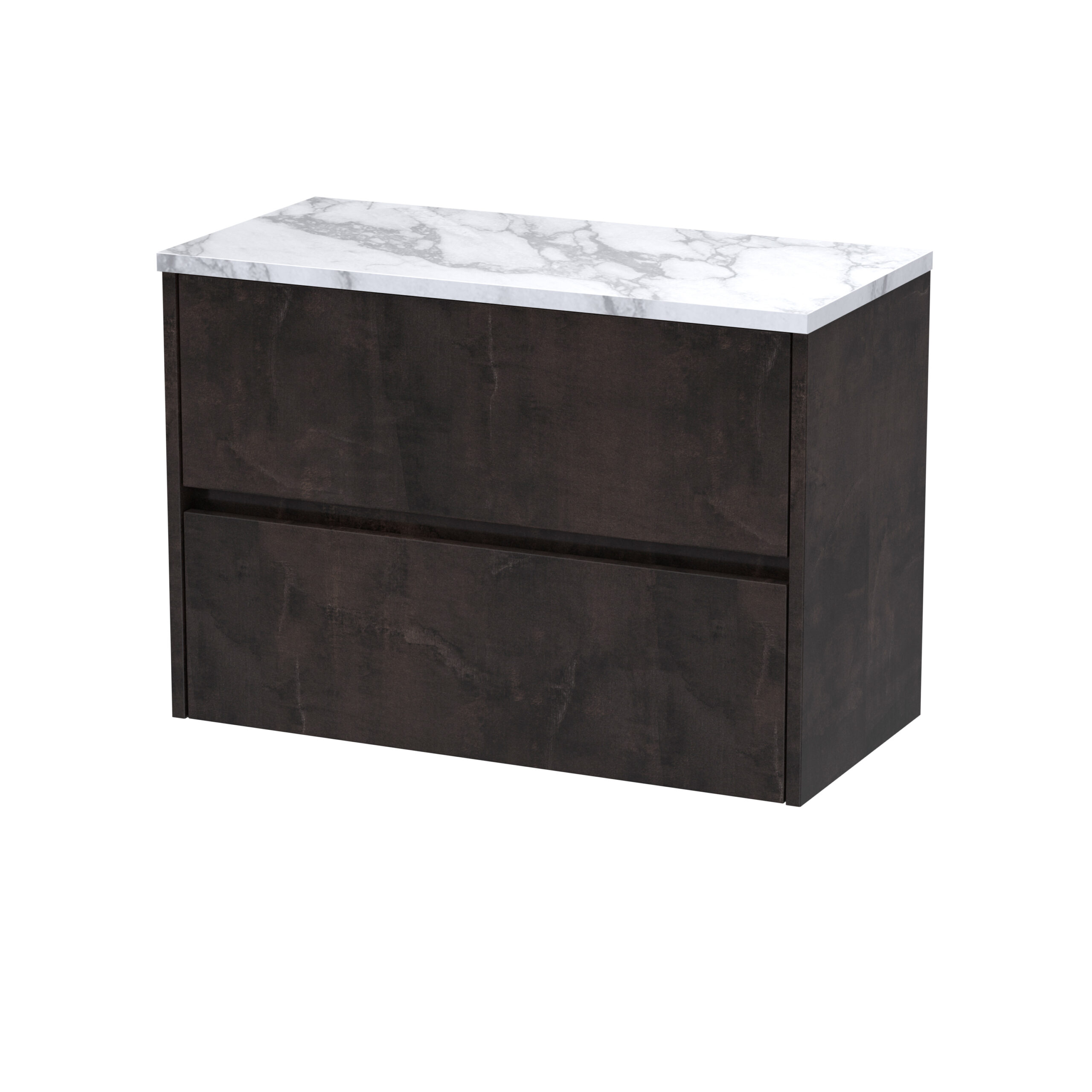 Nuie 800 Wall Hung 2-Drawer Unit & Laminate Worktop HAV2606LCM