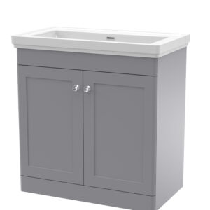 Nuie 800mm Floor Standing 2 Door Vanity & Basin 0TH CLC226H