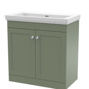 Nuie 800mm Floor Standing 2 Door Vanity & Basin 0TH CLC826H