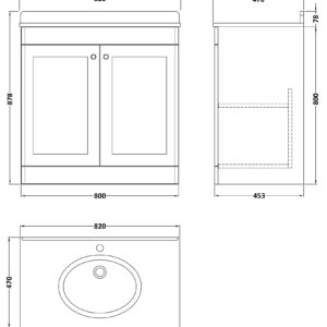 Nuie-800mm-Floor-Standing-2-Door-Vanity-Marble-Top-1TH-CLC826WR1-3