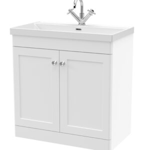 Nuie 800mm Floor Standing 2-Door Vanity with Basin - 1 Tap Hole CLC126E