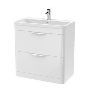 Nuie 800mm Floor Standing Vanity & Ceramic Basin FPA004A