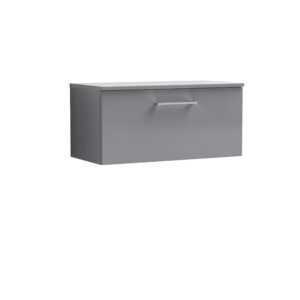 Nuie 800mm Wall Hung 1 Drawer Vanity & Worktop ARN2225W