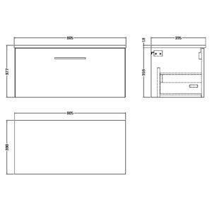 Nuie-800mm-Wall-Hung-1-Drawer-Vanity-Worktop-ARN2925W-3