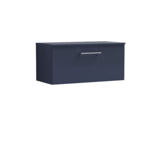 Nuie 800mm Wall Hung 1-Drawer Vanity & Worktop ARN2925W