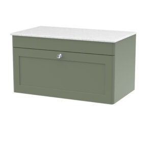 Nuie 800mm Wall Hung 2-Door Vanity with Marble Top CLC896WMT