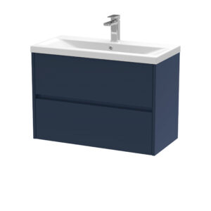Nuie 800mm Wall Hung 2-Drawer Unit & Basin 1 HAV2906A