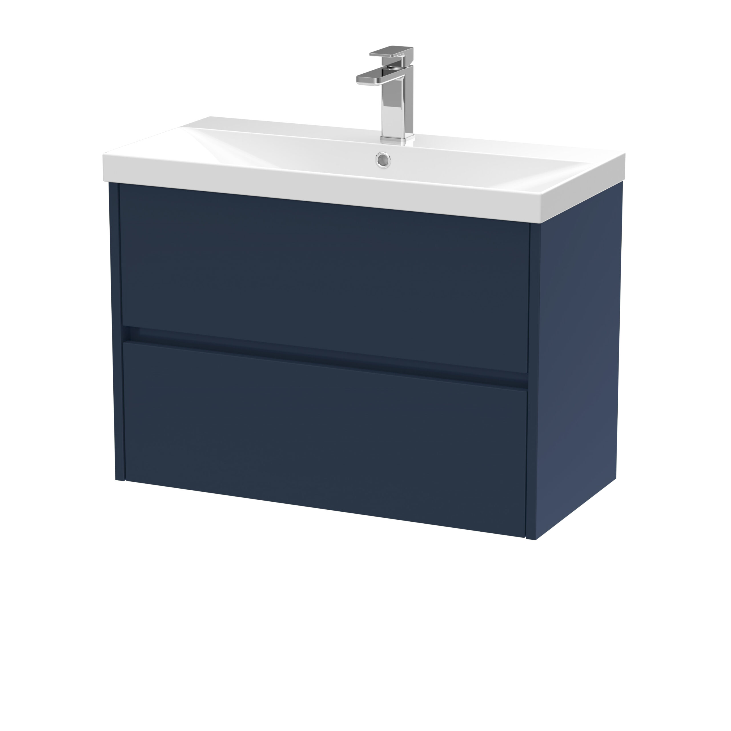 Nuie 800mm Wall Hung 2-Drawer Unit & Basin 3 HAV2906D