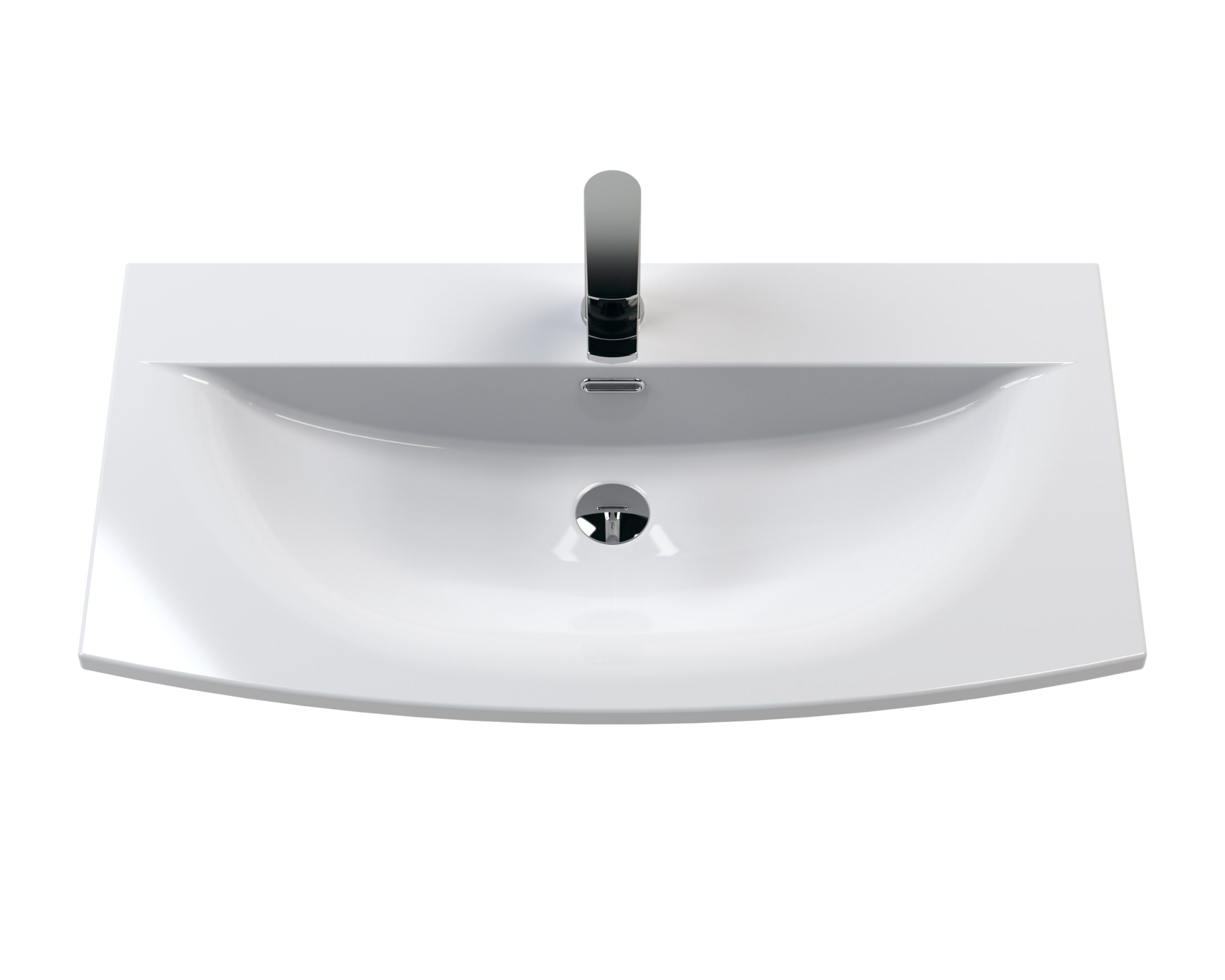 Nuie 800mm Wall Hung 2 Drawer Unit & Basin 4 HAV806G - Image 2