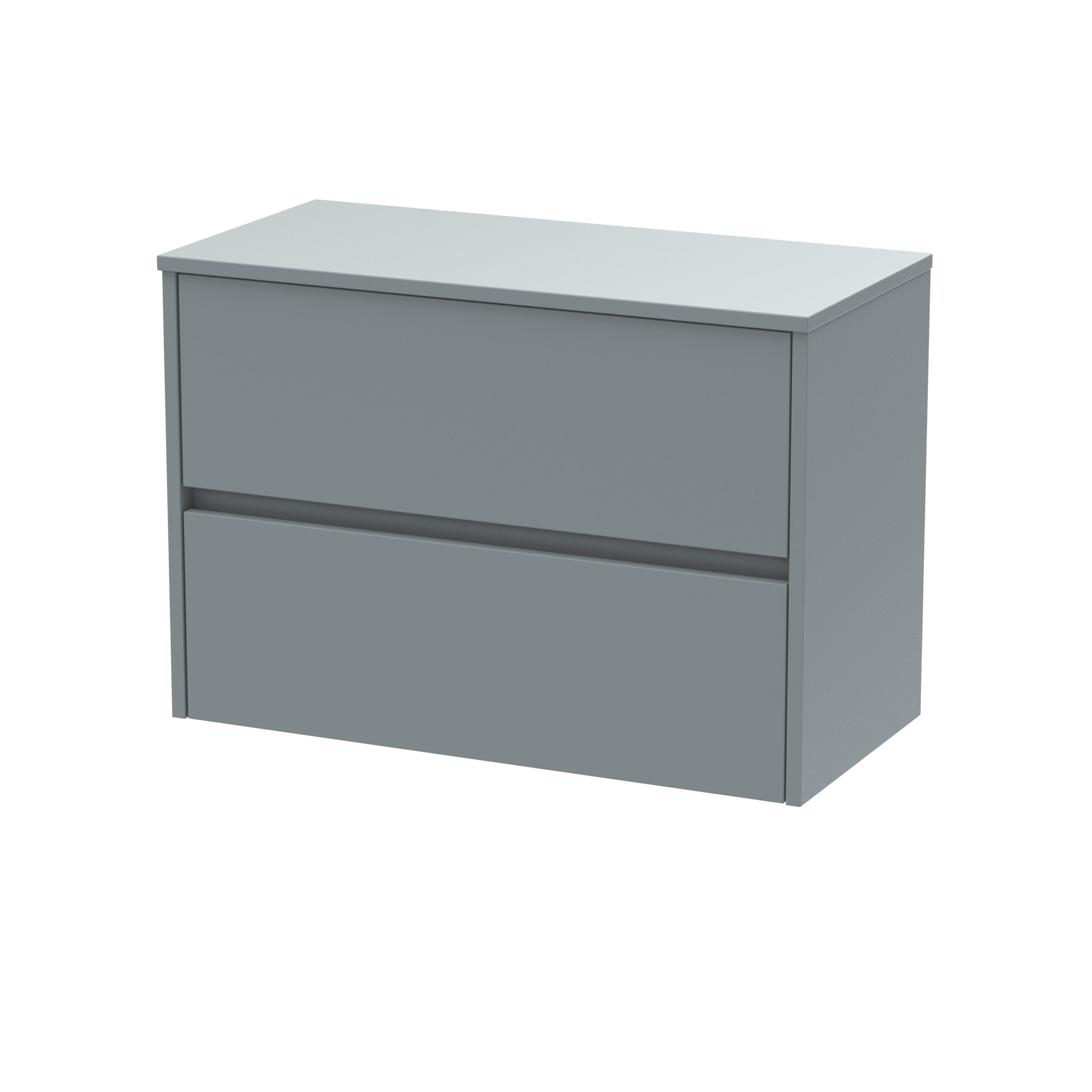 Nuie 800mm Wall Hung 2 Drawer Unit & Worktop HAV2306W