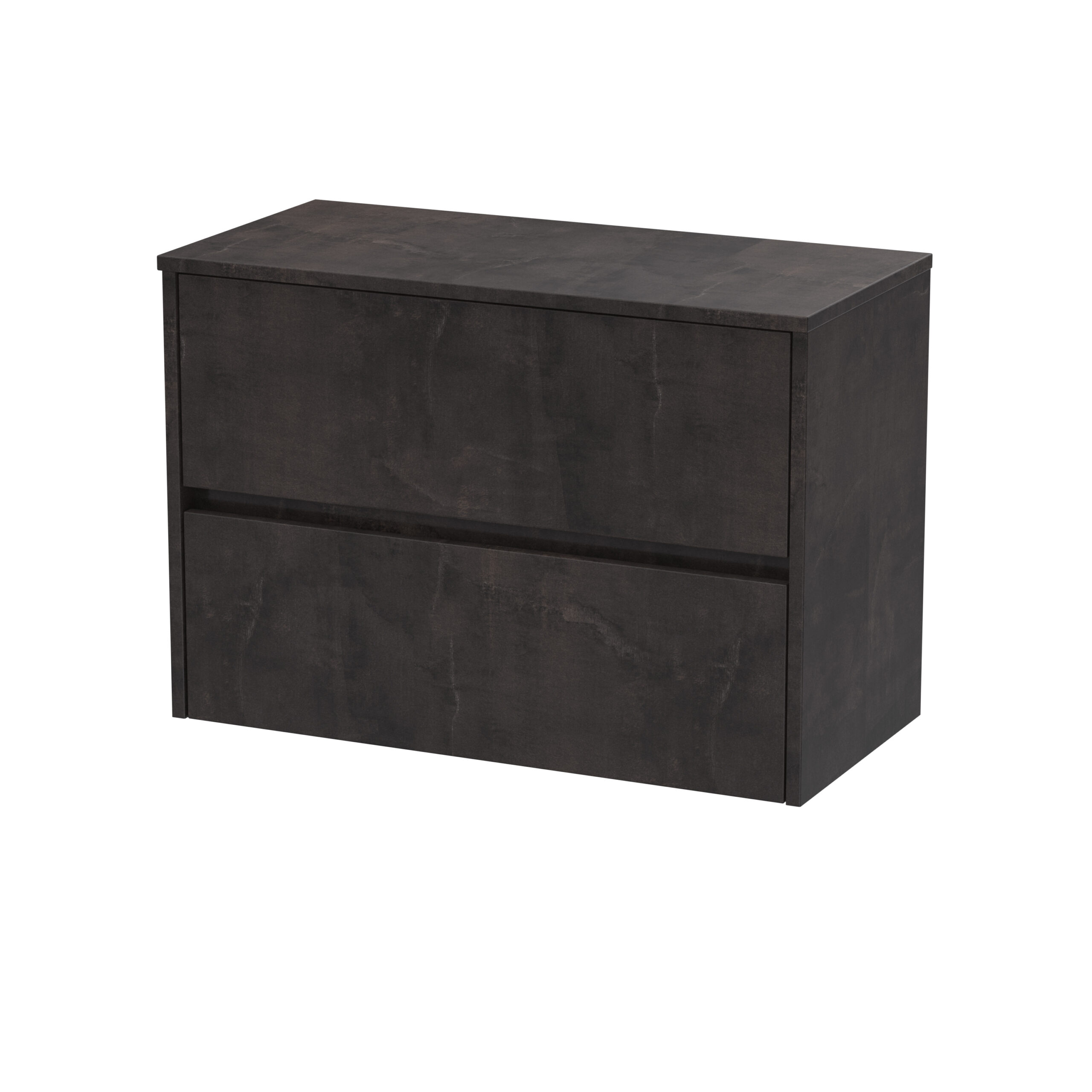 Nuie 800mm Wall Hung 2 Drawer Unit & Worktop HAV2606W