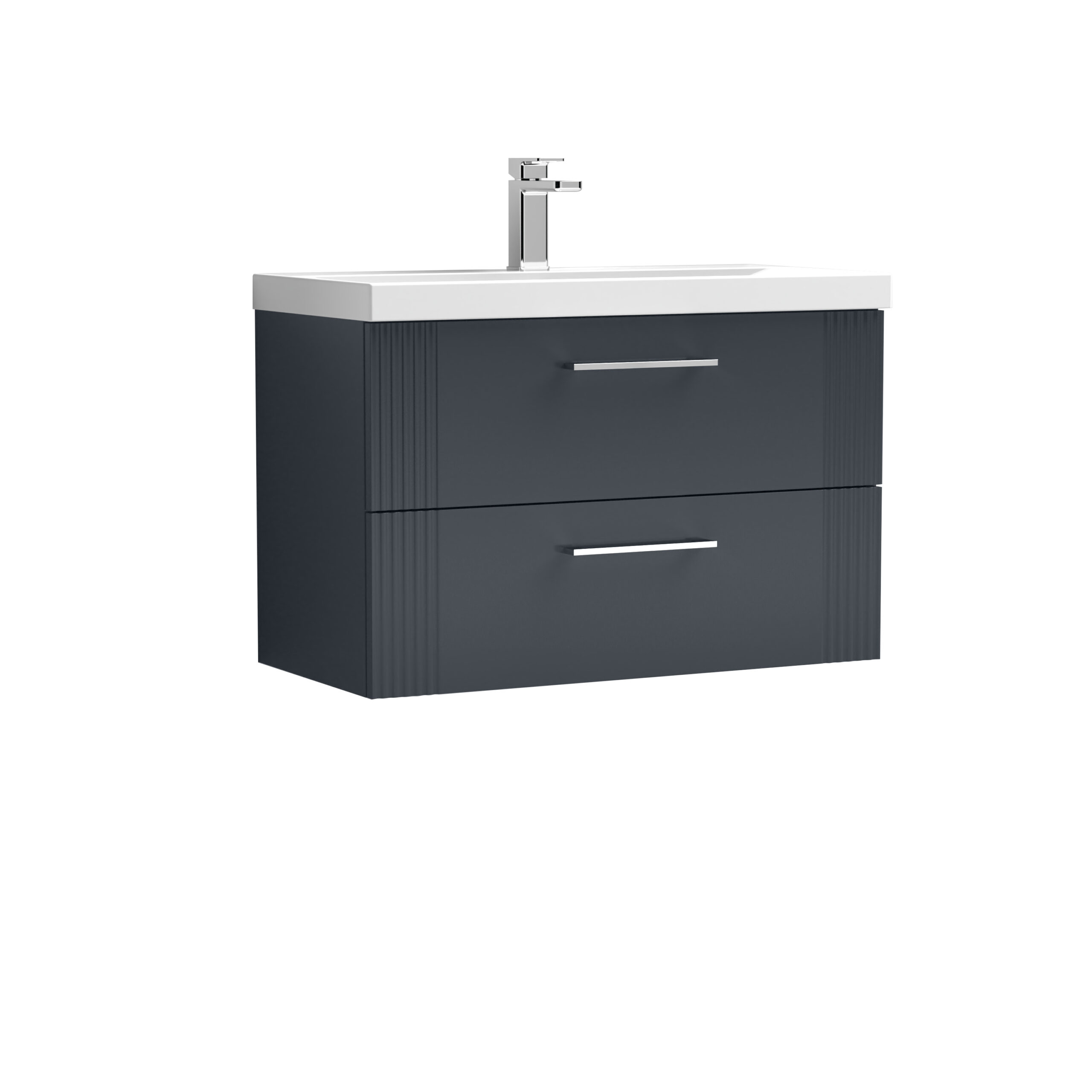 Nuie 800mm Wall Hung 2 Drawer Vanity & Basin 1 DPF1495A