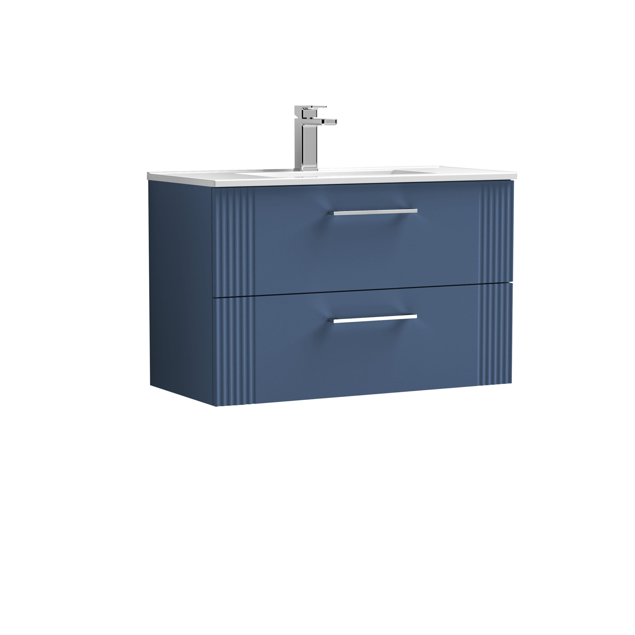 Nuie 800mm Wall Hung 2 Drawer Vanity & Basin 2 DPF395B