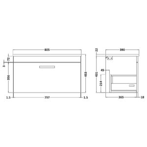 Nuie-800mm-Wall-Hung-Cabinet-With-Sparkling-Black-Worktop-ATH080LSB-3