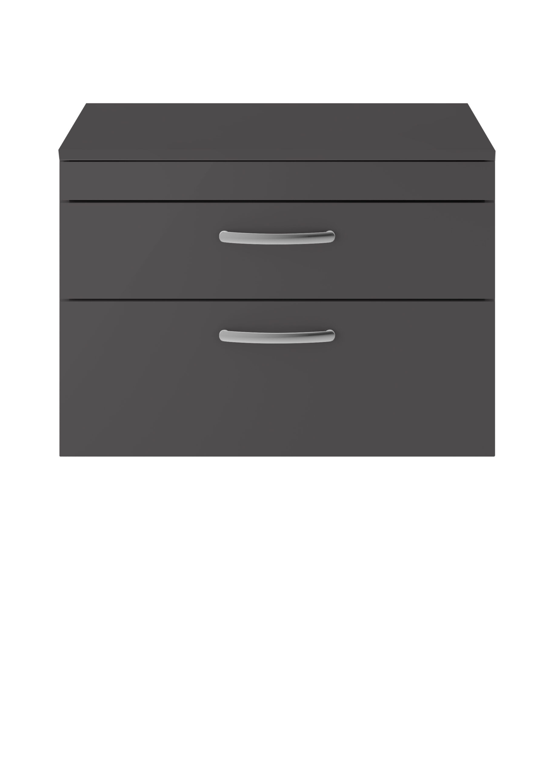 Nuie 800mm Wall Hung Cabinet With Worktop ATH081W
