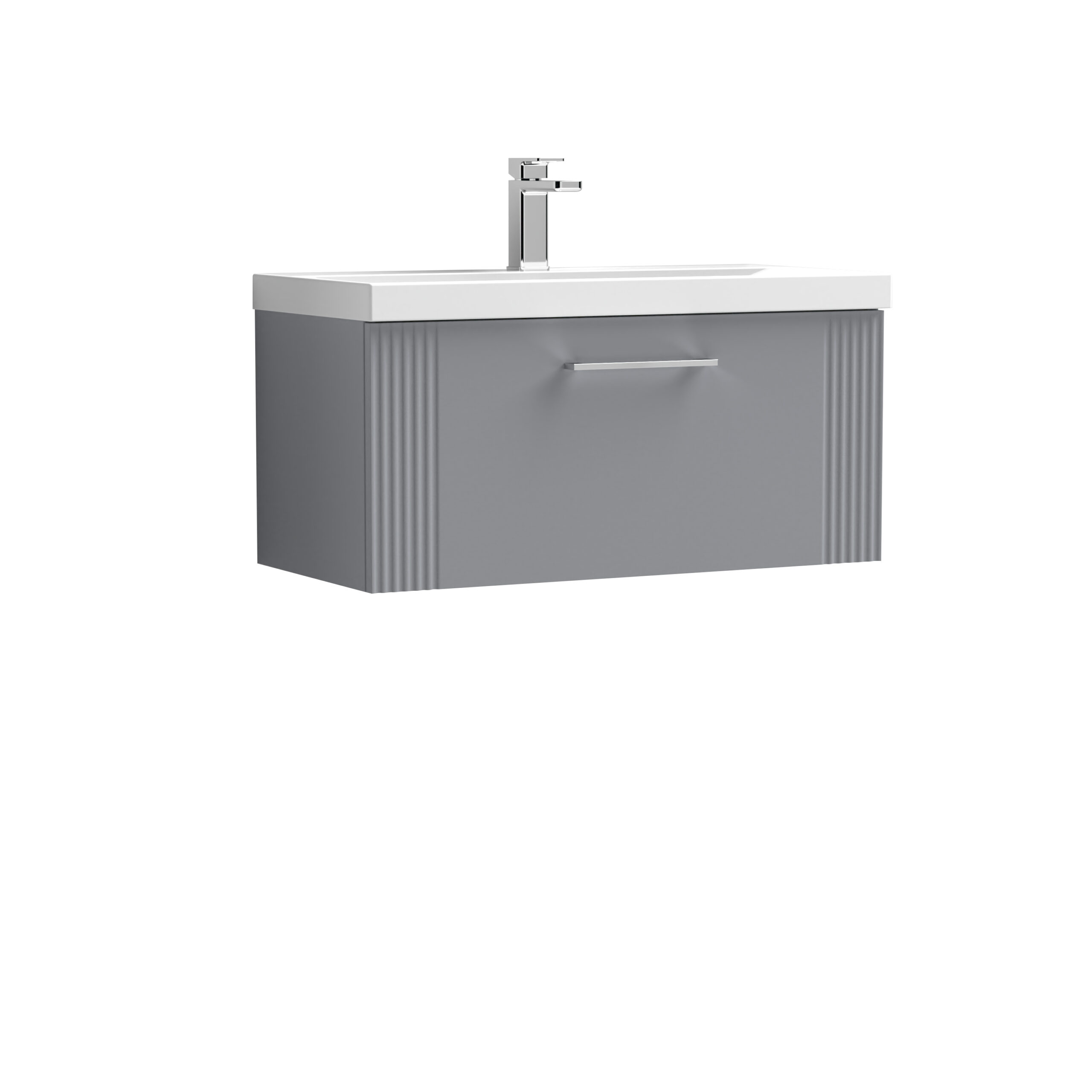 Nuie 800mm Wall Hung Single Drawer Vanity & Basin 1 DPF296A