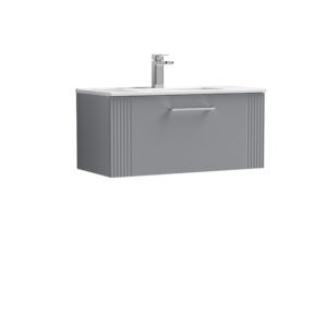Nuie 800mm Wall Hung Single Drawer Vanity & Basin 2 DPF296B