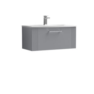 Nuie 800mm Wall Hung Single Drawer Vanity & Basin 4 DPF296G