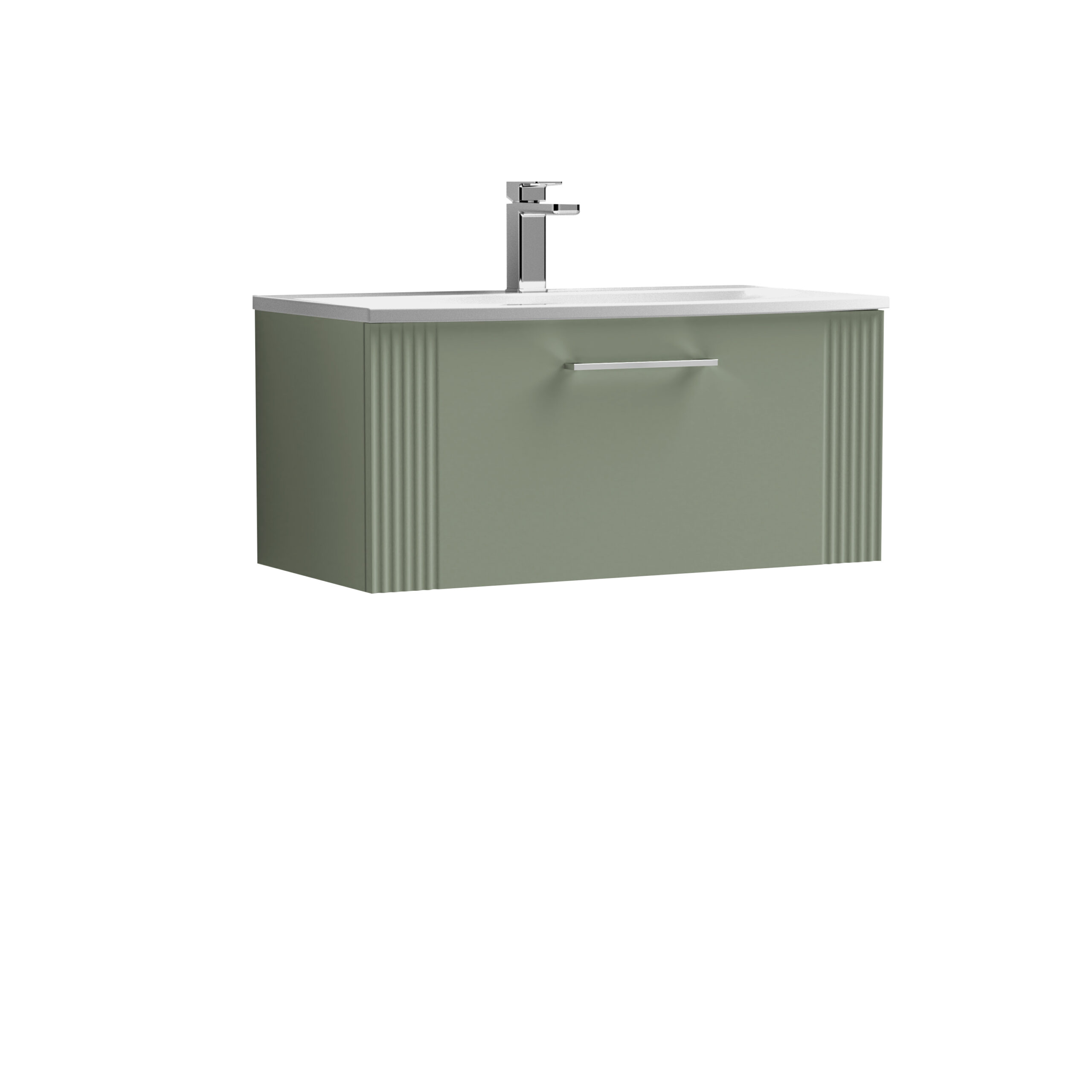 Nuie 800mm Wall Hung Single Drawer Vanity & Basin 4 DPF896G